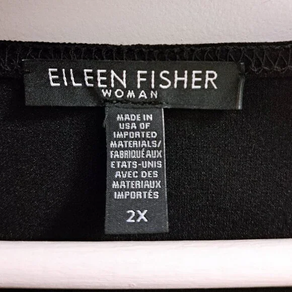 Eileen Fisher Tunic Black Size 2X - Picture 8 of 9